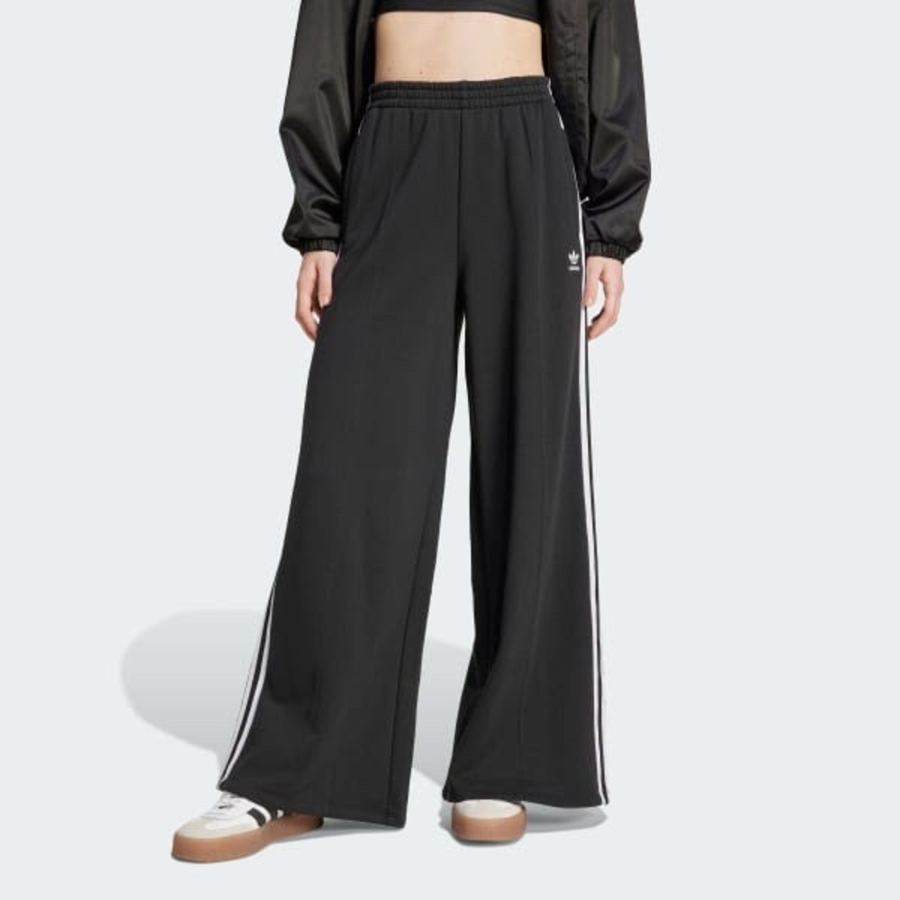 Adidas Adicolor 3-stripes Loose French Terry Wide Leg Pants